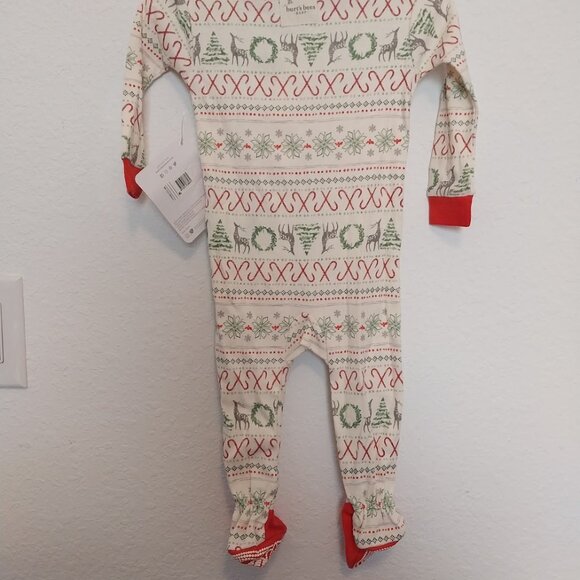 Burt's Bees Baby Holiday Footed Pajama - Picture 6 of 7